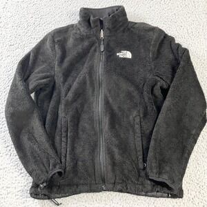 The North Face‎ Jacket Womens Medium Black Osito Full Zip Fleece High Pile Warm
